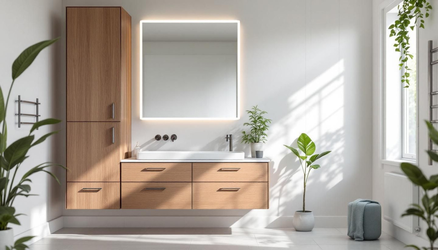 Comment intégrer un meuble en bois massif dans votre salle de bain ?