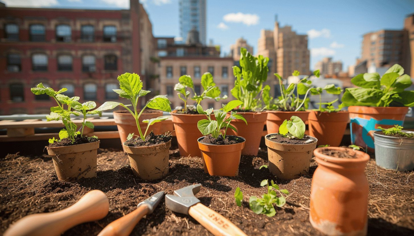 Création d'un potager urbain : conseils pour débutants