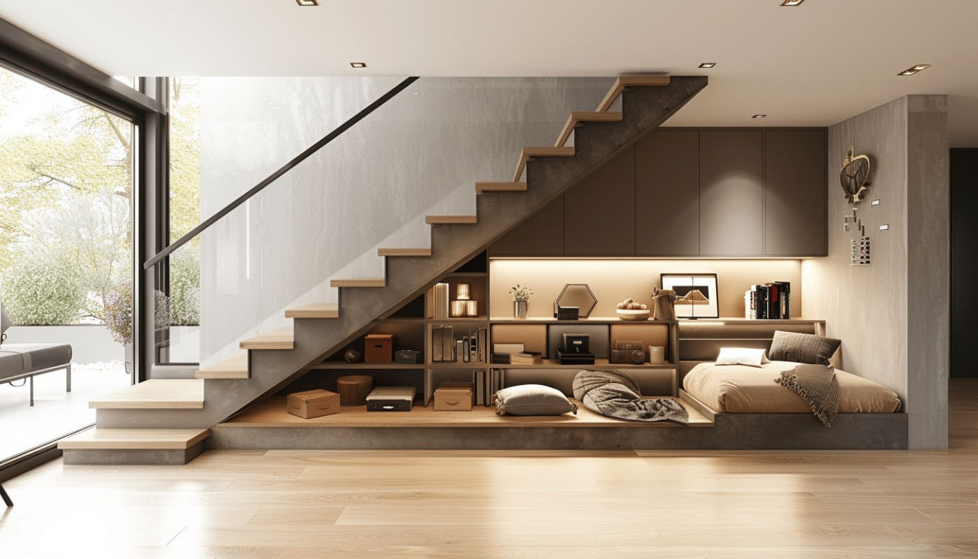Optimisation du rangement sous escalier idées créatives et pratiques
